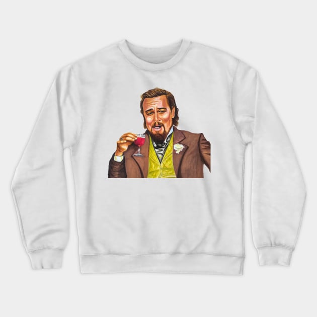 Illustration of the famous Leo meme. Crewneck Sweatshirt by smadge